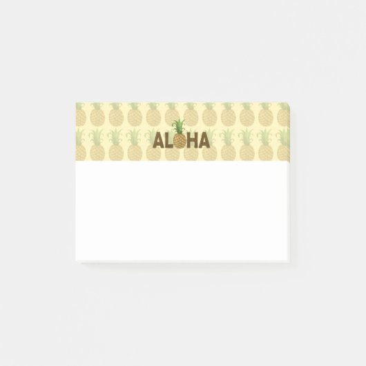 Aloha  ananas Hawaiian Hawaii Post-it® Notes (Voorkant)