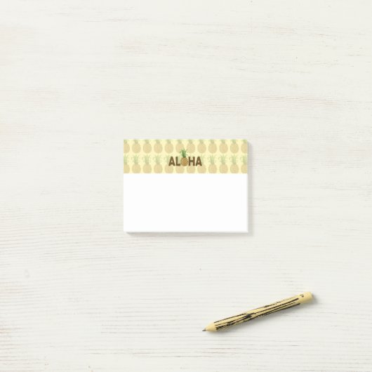 Aloha  ananas Hawaiian Hawaii Post-it® Notes (Op bureau)