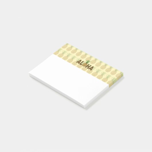 Aloha  ananas Hawaiian Hawaii Post-it® Notes (Schuin)