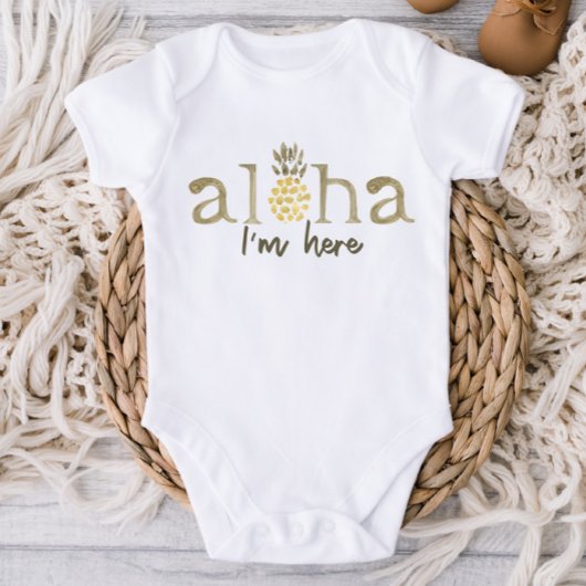 Aloha Ananas Nieuwe Baby Bodysuit