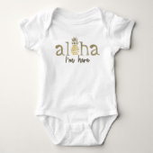 Aloha Ananas Nieuwe Baby Bodysuit (Voorkant)