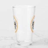 Aloha ananas ontwerp - glazen beker 16oz (Links)