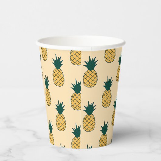 Aloha Ananas Papieren Bekers (Rechts)