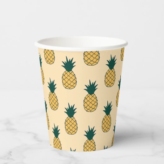 Aloha Ananas Papieren Bekers (Voorkant)