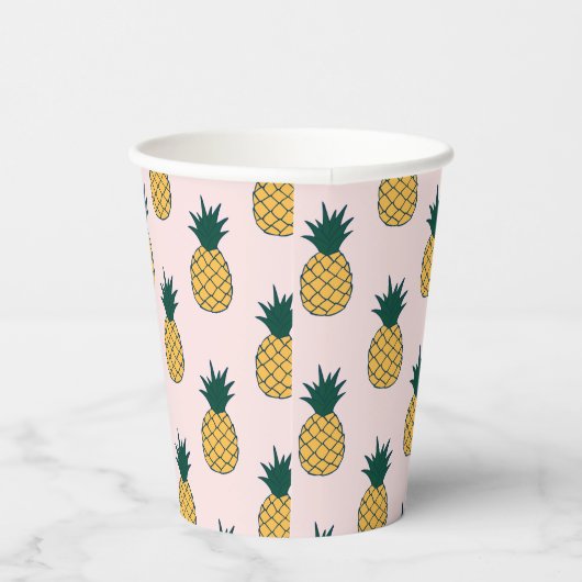 Aloha Ananas Papieren Bekers (Rechts)