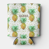 Aloha Ananas Patroon Blikjeskoeler (Voorkant)
