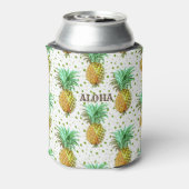 Aloha Ananas Patroon Blikjeskoeler (Blikje Achterkant)