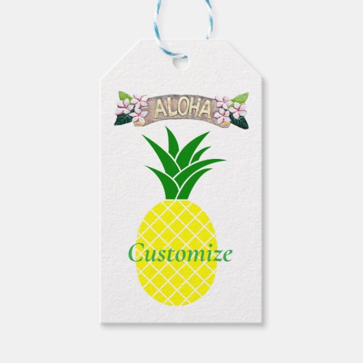 Aloha Ananas Thunder_Cove Cadeaulabel (Voorkant)