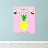 Aloha Ananas Thunder_Cove Canvas Afdruk (Insitu (Houten vloer))