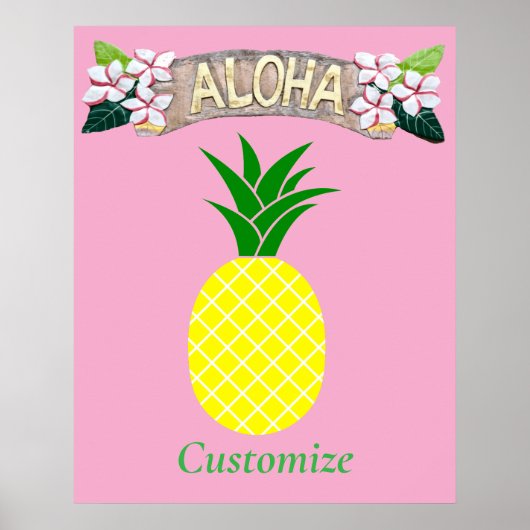 Aloha Ananas Thunder_Cove Poster (Voorkant)