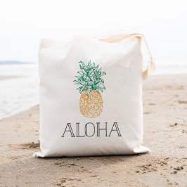Aloha  ananas tote bag