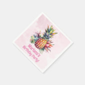 Aloha Ananas Zomer Verjaardagsfeest Servet (Hoek)