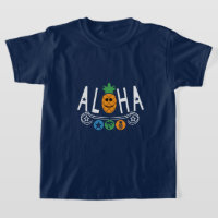 Aloha-ananasontwerp - Kinderen Basic T-Shirt