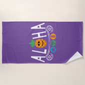 Aloha-ananassieontwerp — Beach Towel Strandlaken (Voorkant)