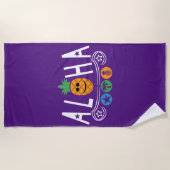 Aloha-ananassieontwerp — Beach Towel Strandlaken (Voorkant)