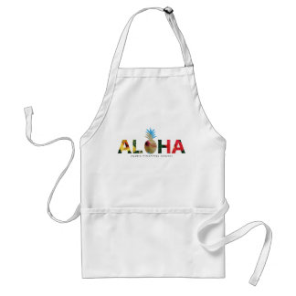 Aloha and pineapple　Hibiscus pictures Standaard Schort