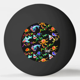 Aloha art black pingpongbal