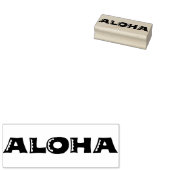 ALOHA Authentic 60s Retro Typografie Art Stamp Rubberstempel (Gestempeld)