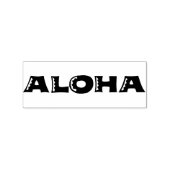 ALOHA Authentic 60s Retro Typografie Art Stamp Rubberstempel (Afrduk)