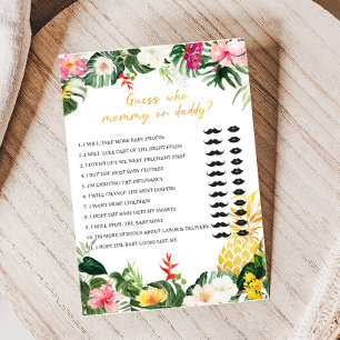 Aloha Baby Ananas Baby Shower Raad Wie Game