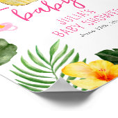 Aloha Baby Ananas & Pacifiers Baby shower Luau Poster (Hoek)