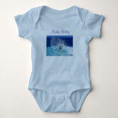 Aloha baby blauw lichaamspak romper (Voorkant)