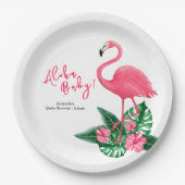 Aloha Baby Borrel Papieren Bordje (Voorkant)