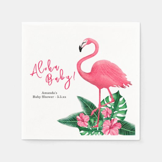 Aloha Baby Borrel Servet (Voorkant)