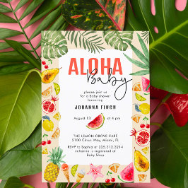 Aloha Baby Fresh Summer Fruit Baby shower Kaart