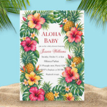 Aloha Baby Hawaiaanse Hibiscus Baby Shower