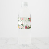 Aloha Baby Pineapple Baby Shower Waterfles Etiket (Achterkant)