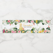 Aloha Baby Pineapple Baby Shower Waterfles Etiket (Enkel label)