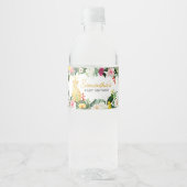 Aloha Baby Pineapple Baby Shower Waterfles Etiket (Voorkant)