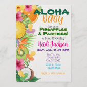 Aloha Baby, Pineapples & Pacifiers Baby Shower Kaart (Voorkant)