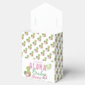 Aloha Baby Roze & Groen Tropisch Meisje Baby showe Bedankdoosjes (Geopend)