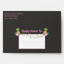 Aloha Baby Roze & Groen Tropisch Meisje Baby showe