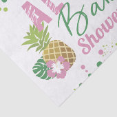 Aloha Baby Roze & Groene Ananas Baby shower Tissuepapier
