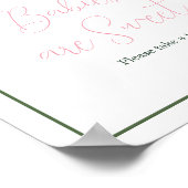 Aloha Baby shower Baby's zijn zoet Poster (Hoek)