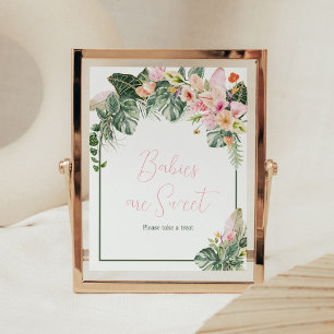 Aloha Baby shower Baby's zijn zoet Poster
