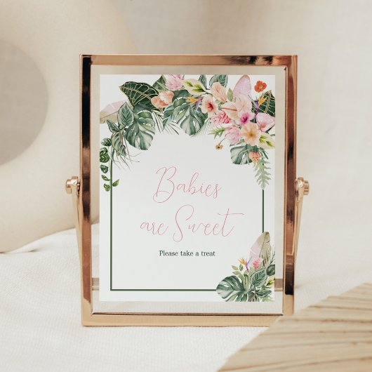 Aloha Baby shower Baby's zijn zoet Poster
