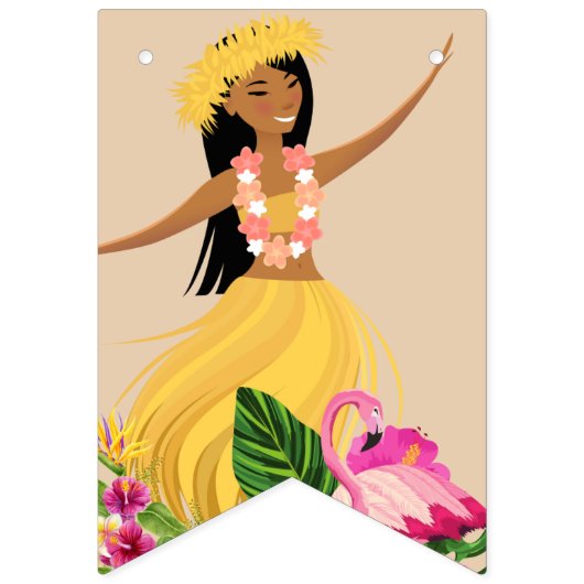 Aloha Baby shower bunting banner (Tweede vlag)