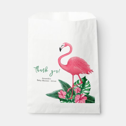 Aloha Baby shower dank u Bedankzakje (Voorkant)