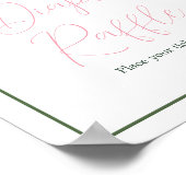 Aloha Baby shower Diaper Raffle Poster (Hoek)