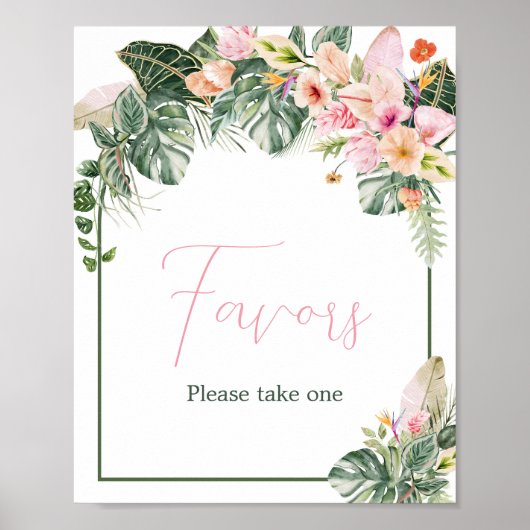 Aloha Baby shower gunsten Poster (Voorkant)