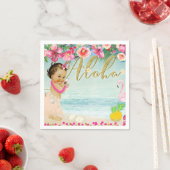 Aloha Baby shower Hawaiian Beach Retro Party Servet (Insitu)