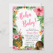 Aloha Baby shower, Hawaiian Luau Kaart (Voorkant)