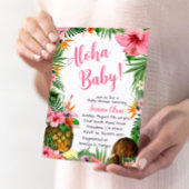 Aloha Baby shower, Hawaiian Luau Kaart