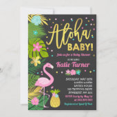 Aloha Baby shower Invitation Tropical Baby shower Kaart (Voorkant)