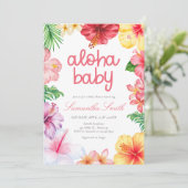 Aloha Baby Shower Kaart (Staand voorkant)