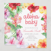 Aloha Baby Shower Kaart (Voorkant / Achterkant)